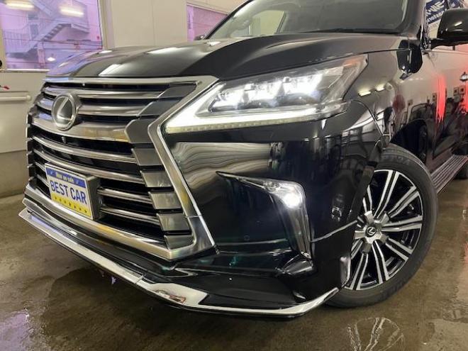 レクサスＬＸ５７０　本州仕入　寒冷地仕様　禁煙車　クリフォードセキュリティ　純正２１インチＡＷ　社外１８ＡＷ＋スタッドレスタイヤ付　純正ブラックレザーシート　ヘッドアップディスプレイ　全方位パノラミックビューモニター 4WD 5700 5Dr