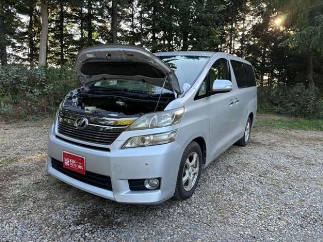 ヴェルファイア2.4 X 4WD　ワンオーナー　パワーウィンドウ　パワステ　社外ナビ　純正アルミ　ABS　キーレス　バックカメラ　左側電動スライドドア　ETC　ワイパーデアイサー 2400