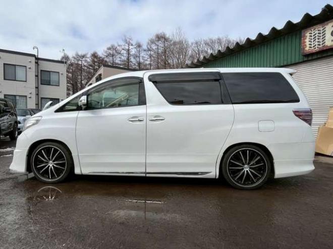 アルファード2.4 240X 4WD　モデリスタエアロ　車高調　ETC　後席モニター　両側電動スライドドア　社外エンジンスターター　パワステ　パワーウィンドウ　純正ナビ　純正アルミ　バックカメラ　キーレスエントリー　3列シート　ABS 2400