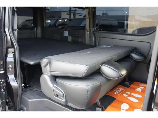 ハイエースバン2.8 スーパーGL ダークプライムII ロングボディ ディーゼルターボ 4WD　415COBRA　クリーンルック3Fスポ&BY2ボンネット&ステージ2ルーフスポ&バッドラッカーIII17インチAW&フラットベッドキット　ヨコハマPARADA17インチ　デジタルインナー　パノラマモニター　両側パワースライドドア 2800