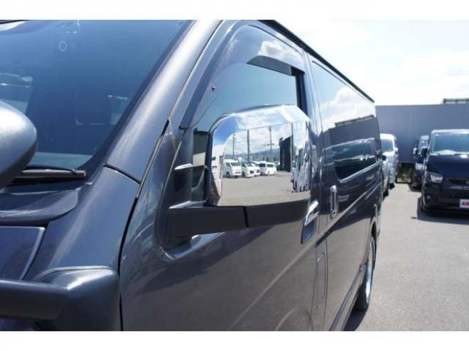 ハイエースバン2.8 スーパーGL ダークプライムII ロングボディ ディーゼルターボ 4WD　415COBRA　クリーンルック3 Fスポイラー&BY2Neoボンネット&ステージ2ルーフスポイラー&バッドラッカー17インチAW&フラットベッドキット　ヨコハマPARADA215/60R17　両側パワースライドドア　デジタルインナー 2800