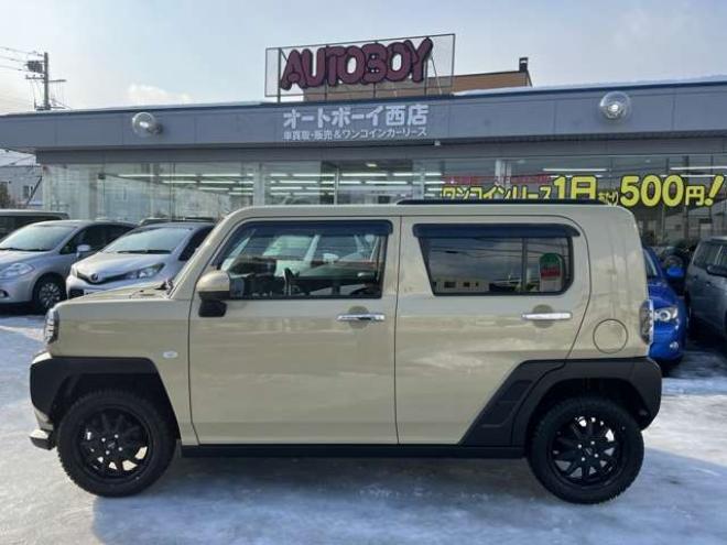 タフトGターボ クロム ベンチャー 4WD　スマートアシストプッシュスタート　エンジンスターター　純正オプションナビ　Bluetooth シートヒーター　追従クルコン　クラッツィオシートカバー　サンルーフ　ドライブレコーダー　新品ジオランダーマッドタイヤ 660