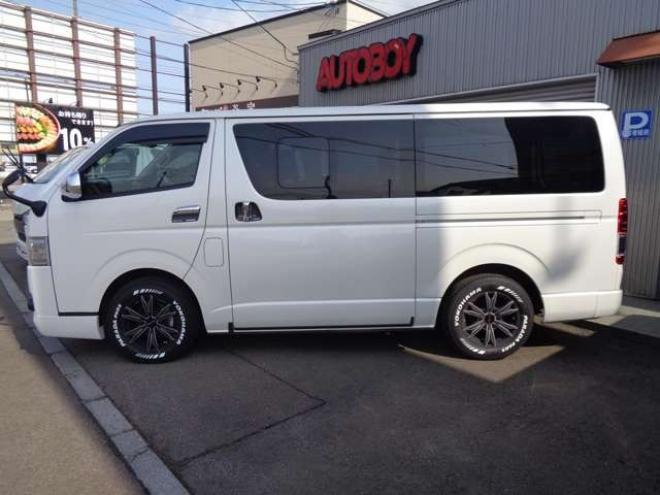 ハイエースバン3.0 スーパーGL ダークプライム ロングボディ ディーゼルターボ 4WD　スマートキー　社外ナビ　バックカメラ　フルセグ　Bluetooth 3000