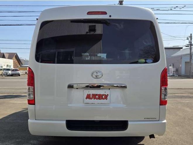 ハイエースバン2.7 スーパーGL ダークプライム ワイド ミドルルーフ ロングボディ 4WD　寒冷地仕様　パワスラ　リアヒーター&クーラー　プッシュスタート　スマートキー　ウッドコンビステアリング&シフトノブ　ハーフレザーシート　ドラレコ　バックカメラ　ETC　メモリナビ　フルセグTV　Bluetooth 2700