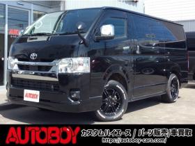 ハイエースバン　2.8 スーパーGL ロング ディーゼルターボ 4WD　寒冷地仕様　リアヒーター&リアクーラー　プッシュスタート　スマートキー　ステアリングスイッチ　ベッドキッド　LEDヘッドライト　ドライブレコーダー　メモリナビ　ワンセグTV　バックカメラ　電動格納ミラー 2800