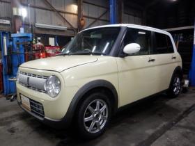 ラパン　X 4WD　ナビ　Bluetoothオーディオ　フルセグTV　USB接続　全方位カメラ　衝突軽減ブレーキ　ステアリングスイッチ　ETC　アイドリングストップ　シートヒーター　HID　スマートキー　プッシュスタート 660