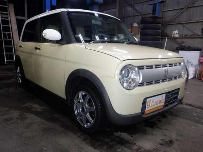 ラパンX 4WD　ナビ　Bluetoothオーディオ　フルセグTV　USB接続　全方位カメラ　衝突軽減ブレーキ　ステアリングスイッチ　ETC　アイドリングストップ　シートヒーター　HID　スマートキー　プッシュスタート 660