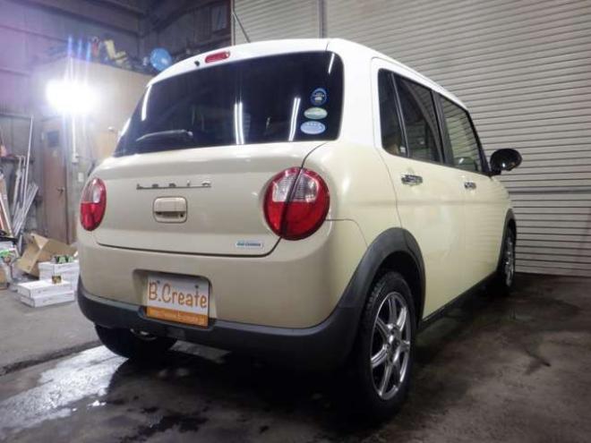 ラパンX 4WD　ナビ　Bluetoothオーディオ　フルセグTV　USB接続　全方位カメラ　衝突軽減ブレーキ　ステアリングスイッチ　ETC　アイドリングストップ　シートヒーター　HID　スマートキー　プッシュスタート 660