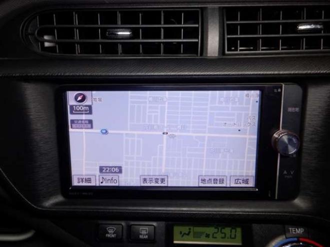 アクア1.5 G ブラックソフトレザーセレクション　本州仕入・ナビ・TV・B/T・レザーシート・本州仕入・純正エアロ・シートヒーター・ステアリングスイッチ・バックカメラ・スマートキー・プッシュスタート 2WD 1500