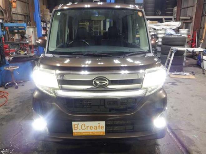 タントカスタム RS SA 4WD　本州仕入・ナビ・TV・Bカメラ・B/T・LEDヘッドライト・ターボ・両側電動・スマートキー・プッシュスタート・アイドリングストップ・ETC・ステアリングスイッチ・衝突軽減・ 660