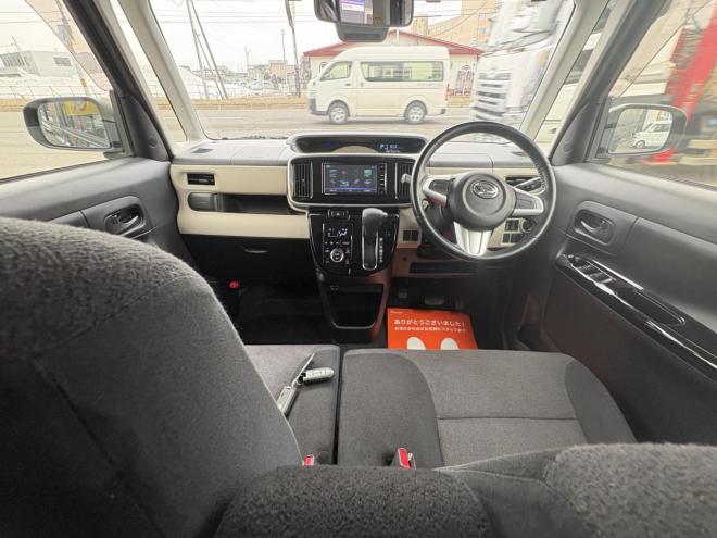 ムーヴキャンバスMOVE CANBUS 4WD X SA3　ワンオーナー　本州仕入　ワンタッチ両パワースライドドア　スマートキースペアー有　Bluetoothフルセグナビ　バックカメラ　スタットレス　バイザー　エンジンオイル交換　CVTオイル交換 4WD 660 ５Dr