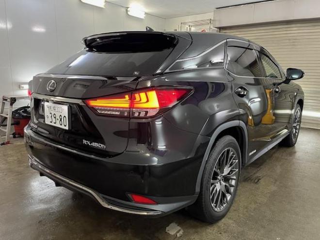 レクサスＲＸ４５０ｈ　Ｆスポーツ　寒冷地仕様　純正２０ＡＷ＋新品夏タイヤ　社外１８ＡＷ＋スタッドレスタイヤ付　レクサスセーフティセンス　純正ブラックレザーシート　電動サンルーフ　前後ドライブレコーダー　全方位アラウンドビューモニター 4WD 3500 5Dr