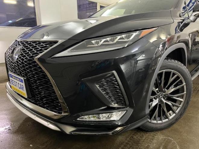 レクサスＲＸ４５０ｈ　Ｆスポーツ　寒冷地仕様　純正２０ＡＷ＋新品夏タイヤ　社外１８ＡＷ＋スタッドレスタイヤ付　レクサスセーフティセンス　純正ブラックレザーシート　電動サンルーフ　前後ドライブレコーダー　全方位アラウンドビューモニター 4WD 3500 5Dr