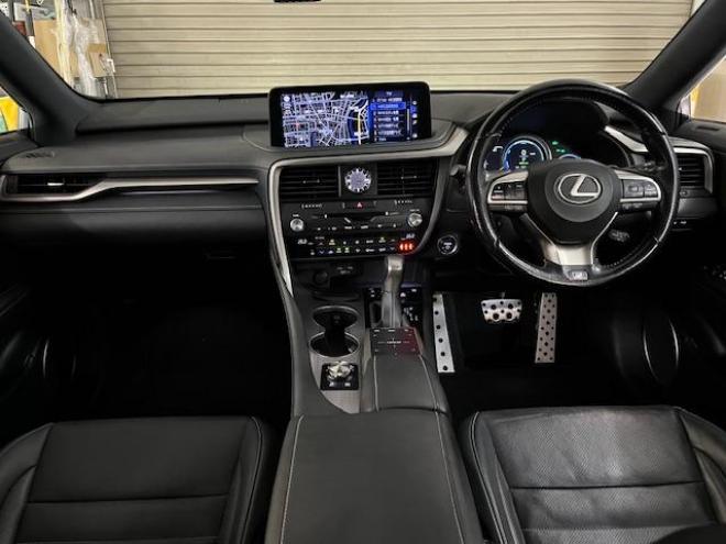 レクサスＲＸ４５０ｈ　Ｆスポーツ　寒冷地仕様　純正２０ＡＷ＋新品夏タイヤ　社外１８ＡＷ＋スタッドレスタイヤ付　レクサスセーフティセンス　純正ブラックレザーシート　電動サンルーフ　前後ドライブレコーダー　全方位アラウンドビューモニター 4WD 3500 5Dr