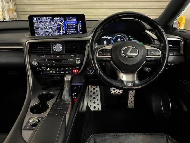 レクサスＲＸ４５０ｈ　Ｆスポーツ　寒冷地仕様　純正２０ＡＷ＋新品夏タイヤ　社外１８ＡＷ＋スタッドレスタイヤ付　レクサスセーフティセンス　純正ブラックレザーシート　電動サンルーフ　前後ドライブレコーダー　全方位アラウンドビューモニター 4WD 3500 5Dr