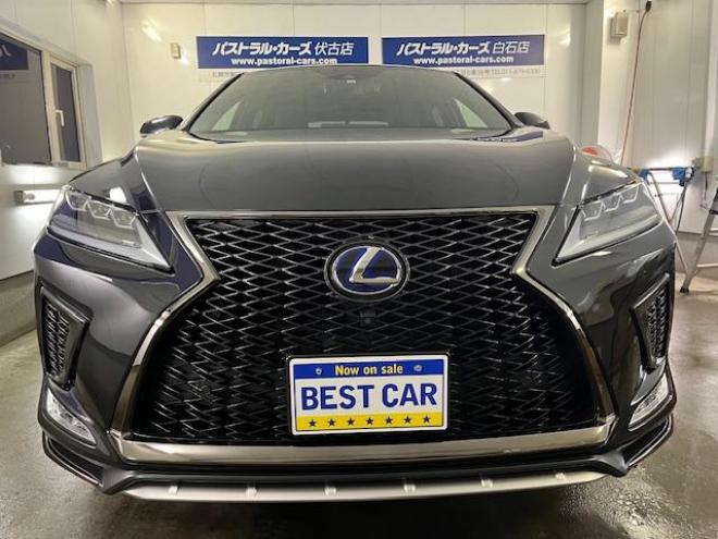 レクサスＲＸ４５０ｈ　Ｆスポーツ　寒冷地仕様　純正２０ＡＷ＋新品夏タイヤ　社外１８ＡＷ＋スタッドレスタイヤ付　レクサスセーフティセンス　純正ブラックレザーシート　電動サンルーフ　前後ドライブレコーダー　全方位アラウンドビューモニター 4WD 3500 5Dr