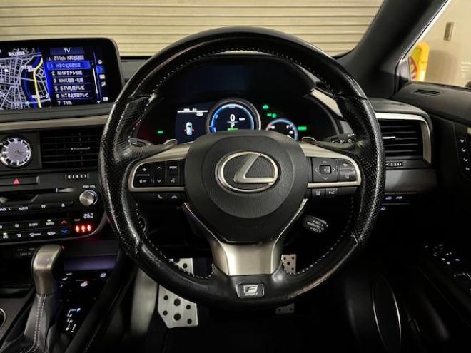 レクサスＲＸ４５０ｈ　Ｆスポーツ　寒冷地仕様　純正２０ＡＷ＋新品夏タイヤ　社外１８ＡＷ＋スタッドレスタイヤ付　レクサスセーフティセンス　純正ブラックレザーシート　電動サンルーフ　前後ドライブレコーダー　全方位アラウンドビューモニター 4WD 3500 5Dr