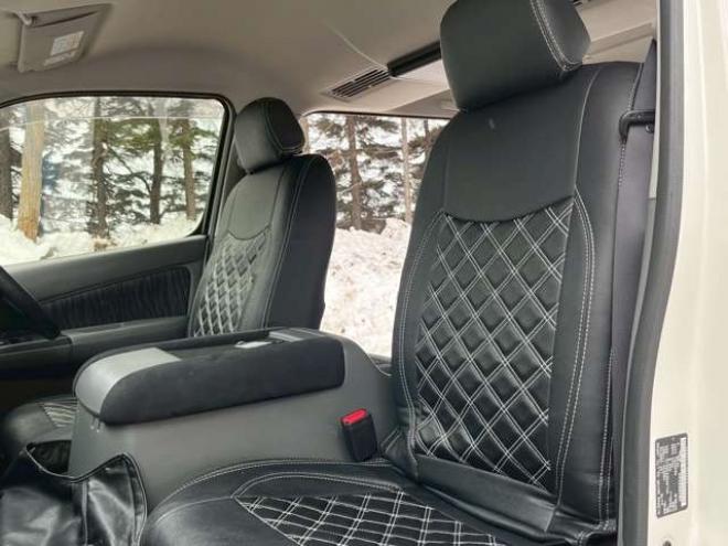 キャラバンNV350 2.5 プレミアムGX ロングボディ ディーゼルターボ 4WD　エンジンスターター　社外11インチナビ　バックカメラ　ETC　ワンオーナー　左側電動スライドドア　社外アルミ　パワーウィンドウ　パワステ　後席モニター　ABS　キーレスエントリー　衝突被害軽減ブレーキ 2500