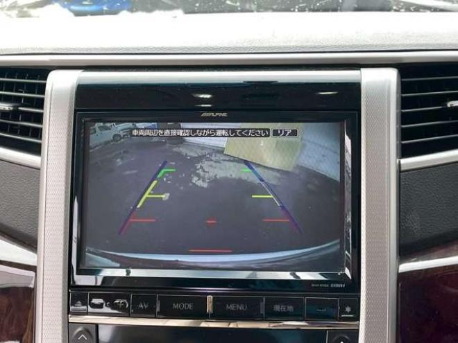 アルファード2.4 240X 4WD　モデリスタエアロ　車高調　ETC　後席モニター　両側電動スライドドア　社外エンジンスターター　パワステ　パワーウィンドウ　純正ナビ　純正アルミ　バックカメラ　キーレスエントリー　3列シート　ABS 2400