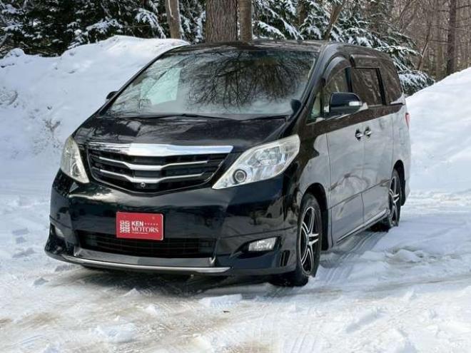 アルファード3.5 350G Lパッケージ 4WD　ETC　後席モニター　両側電動スライドドア　社外エンジンスターター　パワーウィンドウ　パワーバックドア　純正ナビ　　バックカメラ　キーレス　3列シート　ABS 電動シート　シートヒーター　パワステ 3500