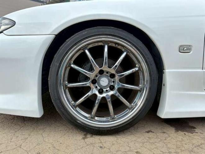 シルビア2.0 オーテックバージョン　6速MT　社外ハンドル　社外アルミホイール　社外エアロ　社外マフラー　パワステ　パワーウィンドウ　社外ナビ　エアコン　革シート 2WD 2000