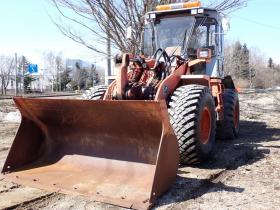 ホイールローダ　LX120-2　ワンタッチマルチプラウ＆バケット　恵庭ヤード