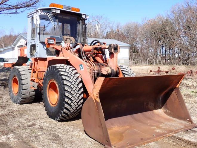 ホイールローダLX120-2　ワンタッチマルチプラウ＆バケット　恵庭ヤード