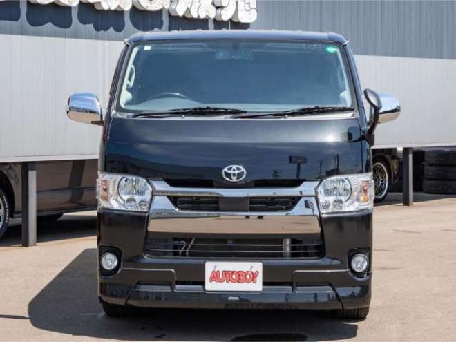 ハイエースバン2.8ダークプライム マルチロールトランスポータータイプIIロング ディーゼルターボ4WD　モデリスタフルエアロ・415COBRAバッドラッカー18インチAW・純正SDナビTV・Bカメラ・両側パワスラ・LEDライト・スマキー・AC100V・ベッドキット・エンスタ 2800