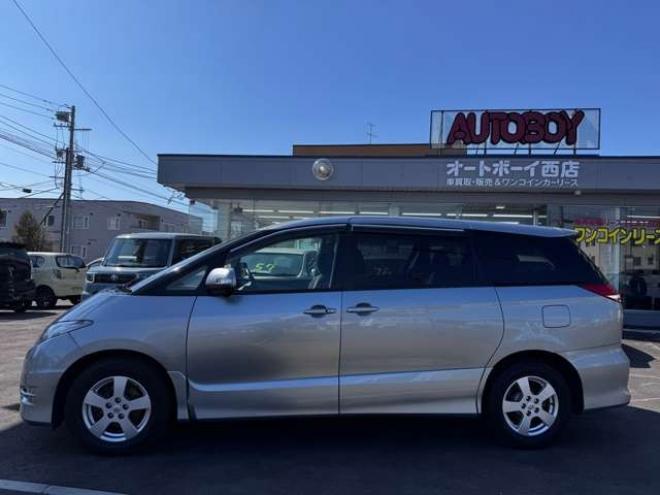 エスティマ2.4 アエラス 4WD　スマートキー・プッシュスタート・HDDナビ・フルセグTV・バックカメラ・ETC・ワイパーデアイサー・キセノンヘッドライト・リアエアコン・電動格納ミラー・両側スライドドア 2400