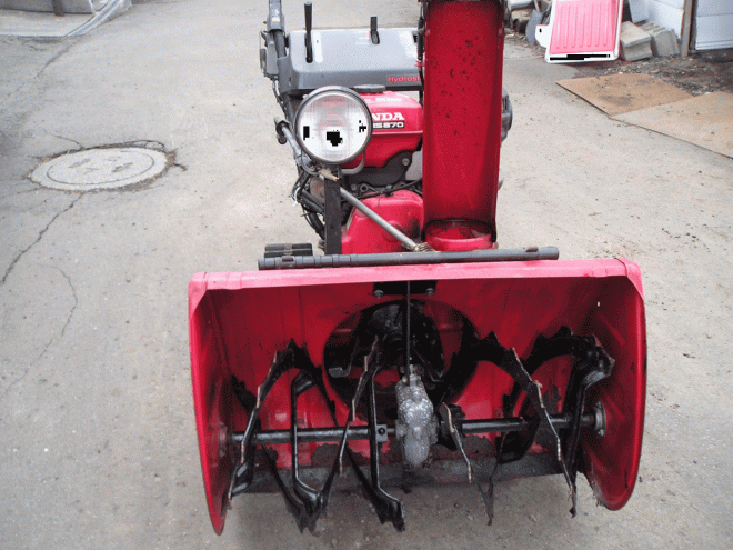 除雪機ホンダ　８馬力除雪機　ＨＳ－870　ガスアシスト　オーガ上下ハンド式