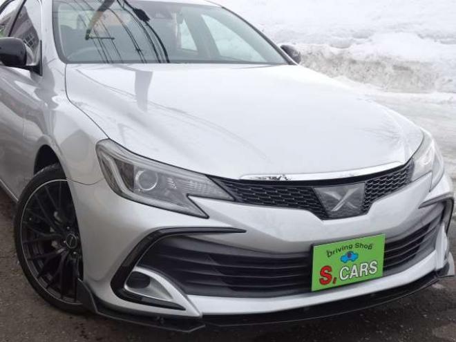 マークX2.5 250G Four 4WD　本州車　保証1年　4WD　ワンオーナー　エスカーズカスタム　フロントリップ　リヤディフューザー　プレシャス/HM-1　19インチアルミ　純正ナビ　ワンセグTV　ドライブレコーダーLDA　ETC　クルーズコントロール 2500