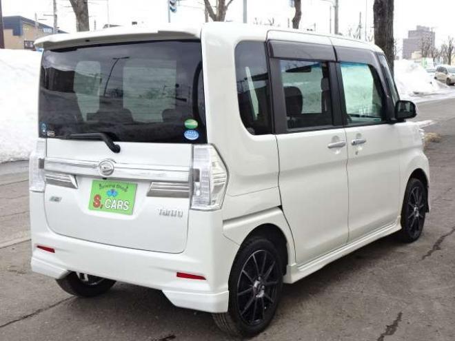 タントカスタム RS トップエディション SAII 4WD　保証1年/走行距離無制限　4WD　ワンオーナー　衝突軽減ブレーキシステム　両側パワースライドドア　純正ナビ　地デジ　バックカメラ　HDMI入力　純正エンジンスターター　LEDヘッドライト　ハーフレザーシート 660