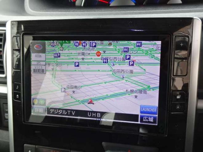 タントカスタム RS トップエディション SAII 4WD　保証1年/走行距離無制限　4WD　ワンオーナー　衝突軽減ブレーキシステム　両側パワースライドドア　純正ナビ　地デジ　バックカメラ　HDMI入力　純正エンジンスターター　LEDヘッドライト　ハーフレザーシート 660