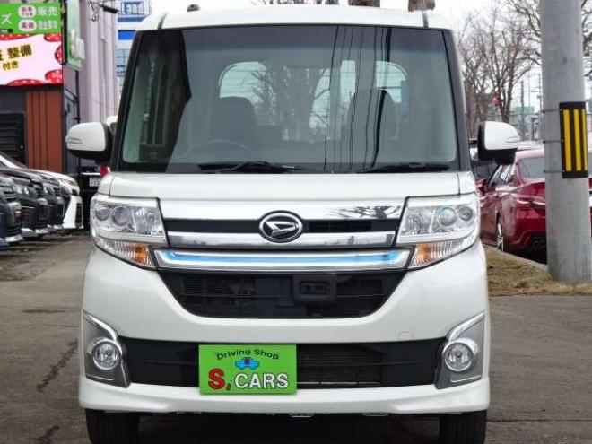 タントカスタム RS トップエディション SAII 4WD　保証1年/走行距離無制限　4WD　ワンオーナー　衝突軽減ブレーキシステム　両側パワースライドドア　純正ナビ　地デジ　バックカメラ　HDMI入力　純正エンジンスターター　LEDヘッドライト　ハーフレザーシート 660