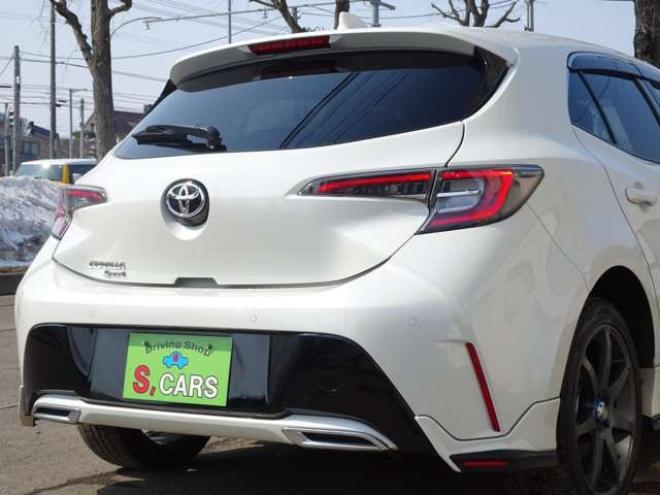 カローラスポーツ 1.2 G Z 4WD　保証1年/走行距離無制限　4WD　トヨタセーフティセンス　　TRDエアロ 純正9インチナビ 地デジ バックカメラ ブラインドスポットモニター　ヘッドアップディスプレイ　ハーフレザー　ステアリングヒーター 冬タイヤ付 1200