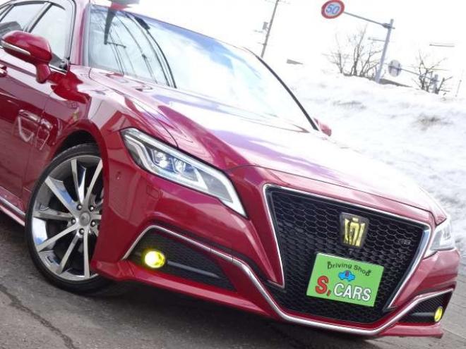 クラウンハイブリッド 2.5 RS アドバンス Four 4WD　保証付2年/走行距離無制限　4WD　ローダウン　クレンツェ20AW　サンルーフ BCM セーフティセンスLEDヘッドライト　メーカーナビ　全方位カメラ　純正エンジンスターター ハーフレザーシート　デジタルインナーミラー 2500