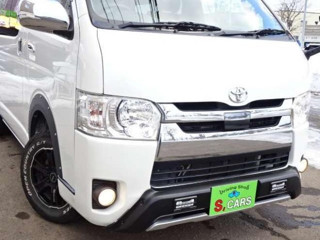 ハイエースバン2.8 スーパーGL ロング ディーゼルターボ 4WD　本州車　4WD　プッシュスタート　スマートキー　オートマチックハイビーム　ETC　MID　GRCIA　WHEEL　バックカメラ　リヤヒーター　リヤエアコン　AC100V 2800