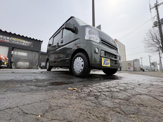 エブリィEVERY 4WD JOIN TURBO　寒冷地仕様 　リアヒーター　TURBO フォグランプ　フルセグナビBluetooth　ETC　AUTOライト　　バイザー　スタットレス　エンジンオイル交換　　ATF交換 4WD 660 ５Dr