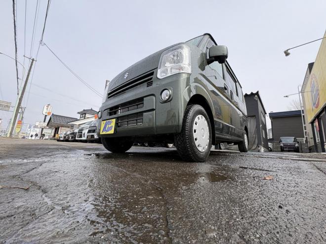 エブリィEVERY 4WD JOIN TURBO　寒冷地仕様 　リアヒーター　TURBO フォグランプ　フルセグナビBluetooth　ETC　AUTOライト　　バイザー　スタットレス　エンジンオイル交換　　ATF交換 4WD 660 ５Dr