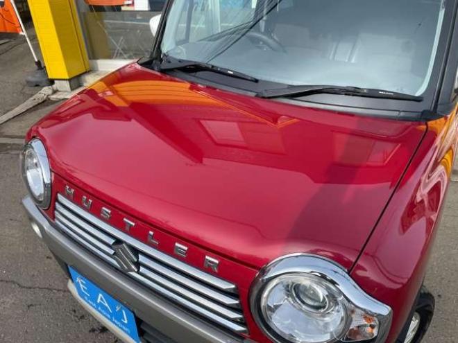 ハスラーJスタイルIIターボ 4WD　1年走行距離無制限保証付/Bluetooth/ナビ・フルセグTV/バックカメラ/前席シートヒーター/ハーフレザーシート/LEDフォグライト/HIDヘッドライト/ホワイトルーフ/特別仕様車/車検整備2年付き/法定整備/修復歴無 660