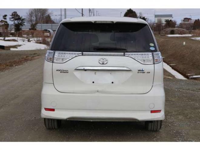 エスティマハイブリッド2.4 G レザーパッケージ 4WD　検2年　バックカメラ　パワーバックドア　左後オートステップ　ETC　自社　ローンカノウ 2400