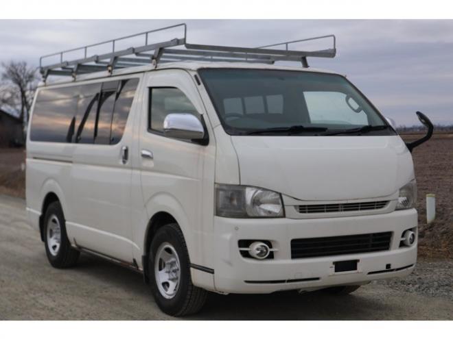ハイエースバン2.5 スーパーGL ロング ディーゼルターボ 4WD　検1年　ツインバッテリー　黒シートカバー 2500