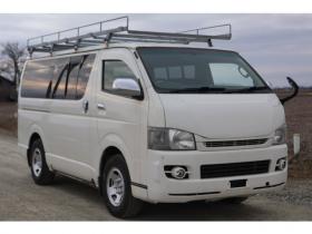 ハイエースバン　2.5 スーパーGL ロング ディーゼルターボ 4WD　検1年　ツインバッテリー　黒シートカバー 2500