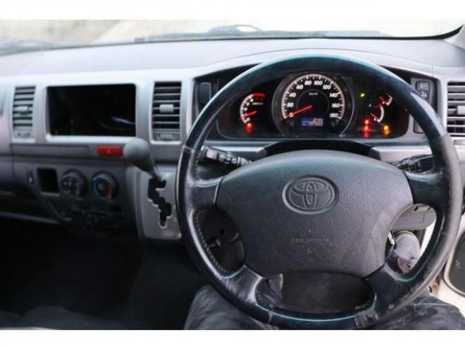 ハイエースバン2.5 スーパーGL ロング ディーゼルターボ 4WD　検1年　ツインバッテリー　黒シートカバー 2500