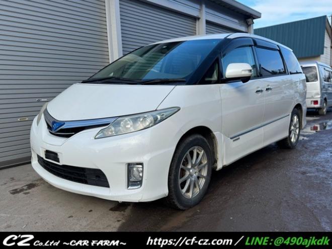 エスティマハイブリッド2.4 X 4WD　ナビ　TV　Bカメラ　フリップダウン 2400