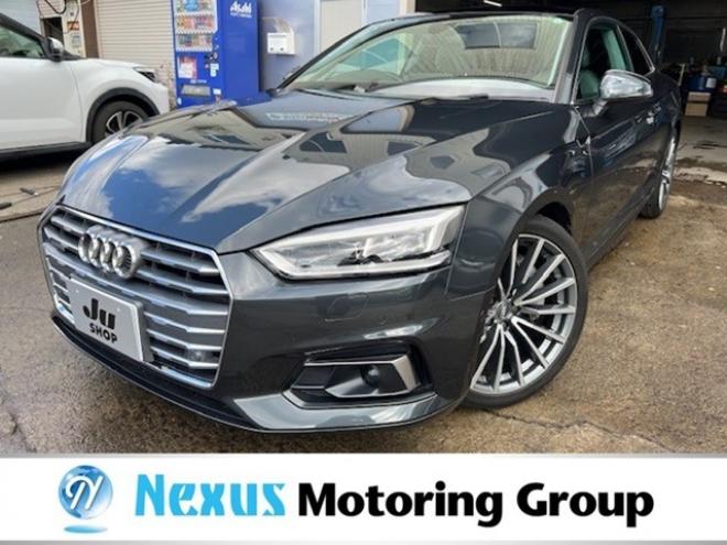 アウディA5 2.0 TFSI クワトロ スポーツ 4WD　ガラスルーフ・グレーレザー・バーチャルコックピット・純正ナビ・地デジ・純正19AW・マトリクスヘッドライト・法定12ヵ月点検整備付・19インチスタッドレスタイヤセット(オプション) 正規輸入車 2000