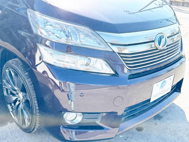 ヴェルファイアハイブリッド2.4X 4WD　ローンが不安な方＜優遇ローン＞　本州仕入　サンルーフ　社外20AW　両側パワスラ 4WD 2400 5Dr