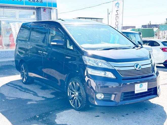ヴェルファイアハイブリッド2.4X 4WD　ローンが不安な方＜優遇ローン＞　本州仕入　サンルーフ　社外20AW　両側パワスラ 4WD 2400 5Dr