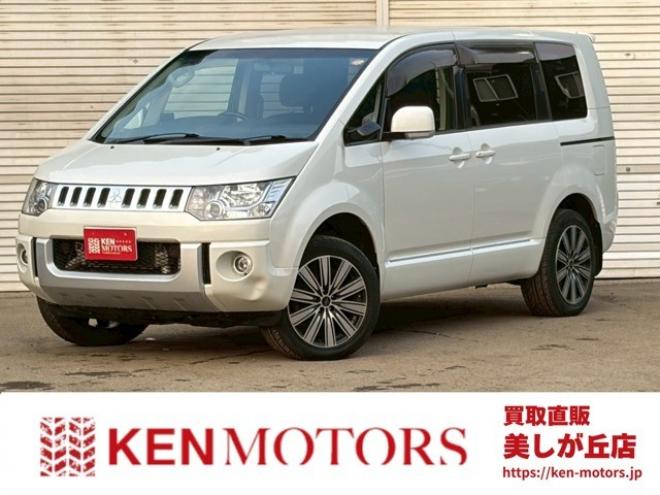 デリカD：5 2.2 D パワーパッケージ ディーゼルターボ 4WD　両側電動スライドドア　電動リアゲート　社外ナビ　社外アルミ　バックカメラ　エアコン　ETC　キーレスエントリー　シートヒーター　寒冷地仕様　パワステ　パワーウィンドウ　クルーズコントロール　3列シート 2300