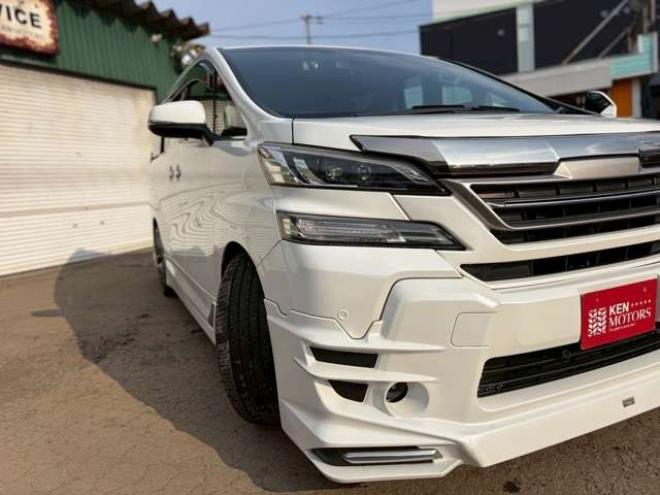 ヴェルファイア2.5 Z 4WD　純正ナビ　TRDエアロ　両側パワスラ　バックカメラ　社外アルミホイール　ETC　車高調　パワステ　パワーウィンドウ　キーレスエントリー　ABS　盗難防止装置　横滑り防止装置　エアコン　3列シート 2500